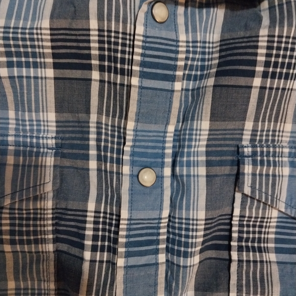 Lucky Brand Mens Pearl Snap Long Sleeve Shirt Large - Picture 3 of 4